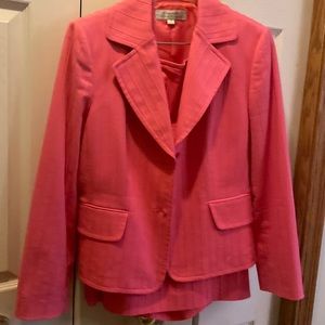 Tahari Barbie pink skirt and jacket